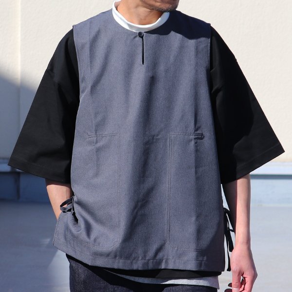 画像4: Reflax（リフラクス）TECH リネンライク LINON（リノン）キーネック メディカルベスト『MADE IN JAPAN』『日本製』Upscape Audience