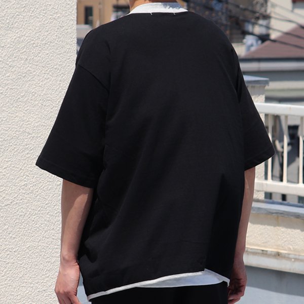 画像5: 粗挽き天竺 ツートン ハーフスリーブ ベースボールカーディガン【MADE IN JAPAN】『日本製』/ Upscape Audience