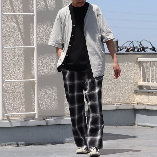 画像7: 粗挽き天竺 ツートン ハーフスリーブ ベースボールカーディガン【MADE IN JAPAN】『日本製』/ Upscape Audience