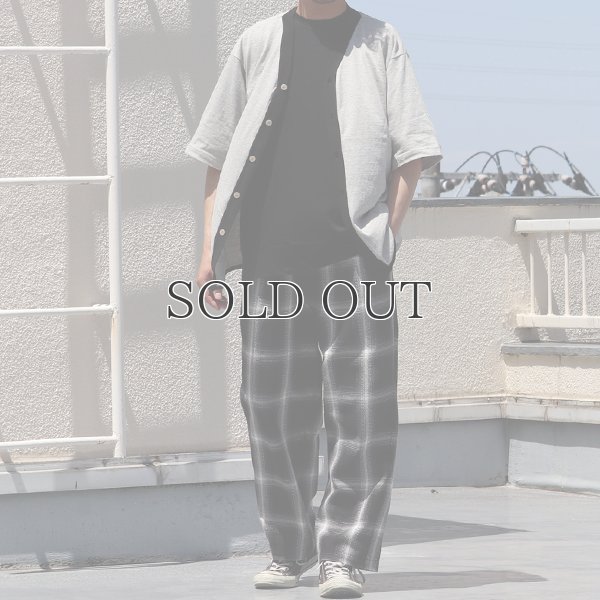 画像8: 粗挽き天竺 ツートン ハーフスリーブ ベースボールカーディガン【MADE IN JAPAN】『日本製』/ Upscape Audience