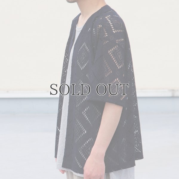 画像14: MILPA® （ミルパ）テック スカラレース ハーフスリーブ ベースボール カーディガン【MADE IN JAPAN】『日本製』/ Upscape Audience