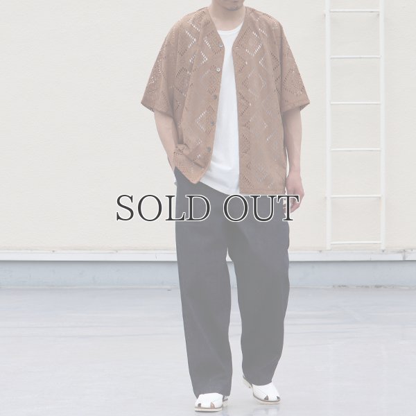 画像6: MILPA® （ミルパ）テック スカラレース ハーフスリーブ ベースボール カーディガン【MADE IN JAPAN】『日本製』/ Upscape Audience