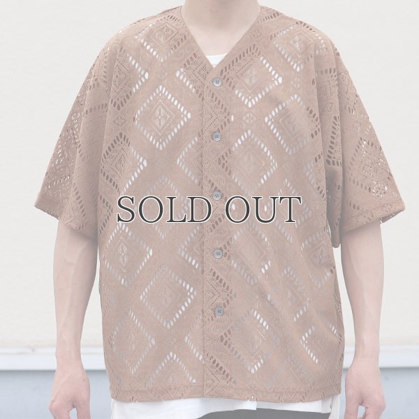 画像8: MILPA® (ミルパ)テック スカラレース ハーフスリーブ ベースボール カーディガン【MADE IN JAPAN】『日本製』/ Upscape Audience