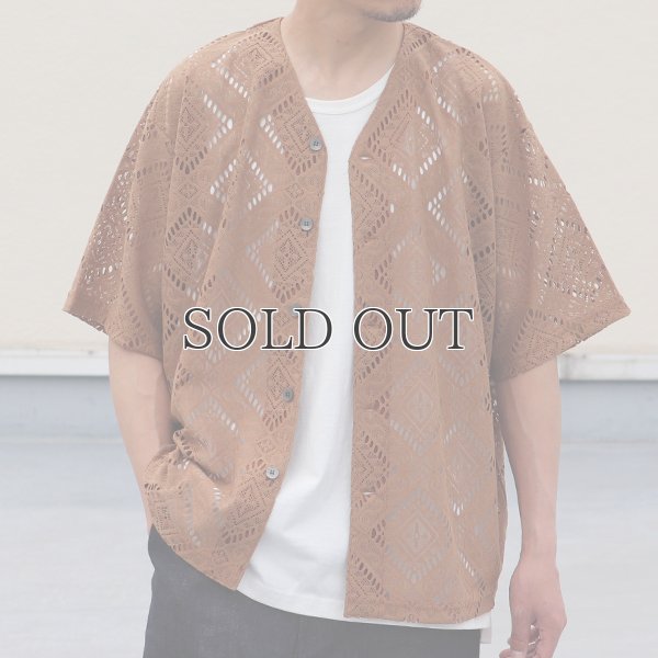 画像3: MILPA® (ミルパ)テック スカラレース ハーフスリーブ ベースボール カーディガン【MADE IN JAPAN】『日本製』/ Upscape Audience