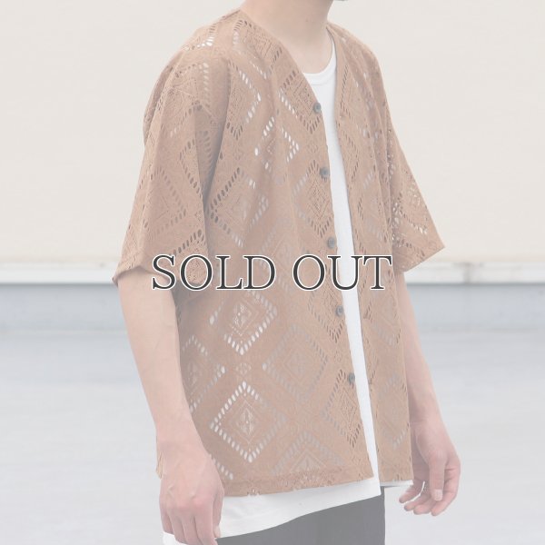 画像5: MILPA® (ミルパ)テック スカラレース ハーフスリーブ ベースボール カーディガン【MADE IN JAPAN】『日本製』/ Upscape Audience