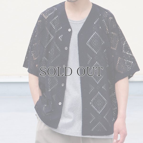 画像9: MILPA® (ミルパ)テック スカラレース ハーフスリーブ ベースボール カーディガン【MADE IN JAPAN】『日本製』/ Upscape Audience