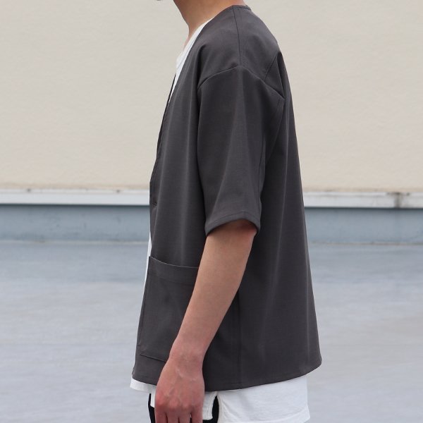 画像5: Reflax®(リフラクス)テック リネンライク オックスストレッチ ハーフスリーブ ジャケット【MADE IN JAPAN】『日本製』 / Upscape Audience