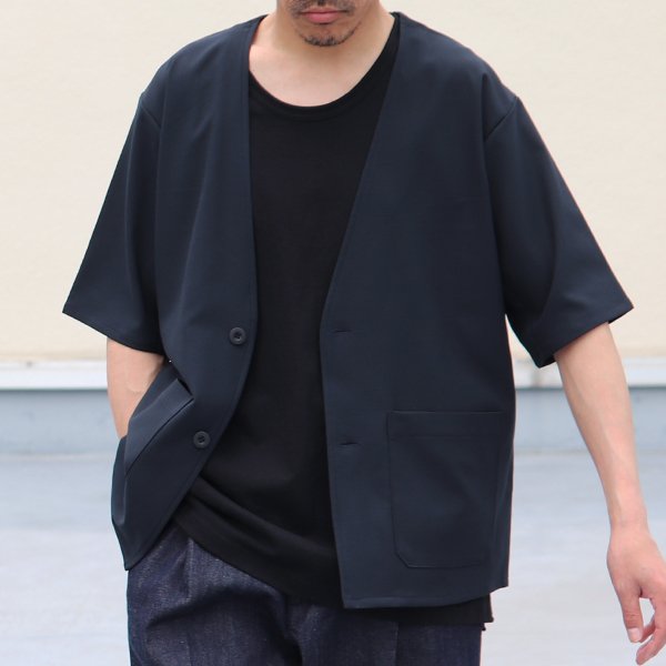 画像7: Reflax®(リフラクス)テック リネンライク オックスストレッチ ハーフスリーブ ジャケット【MADE IN JAPAN】『日本製』 / Upscape Audience