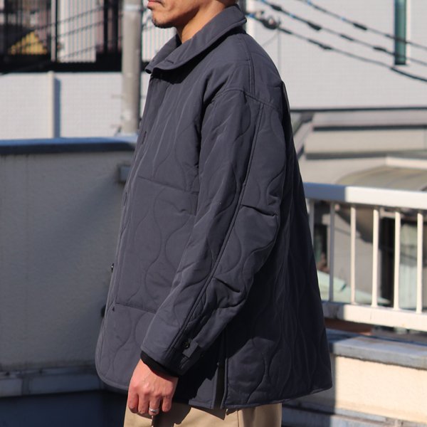 画像4: Teflon（テフロン）耐水撥水コットンタッチナイロン ウェーブキルト スタンドジャケット【MADE IN JAPAN】『日本製』【送料無料】/ Upscape Audience