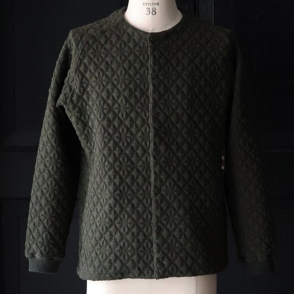 画像6: 「尾州」コットンキルト ノーカラー スナップジャケット【MADE IN JAPAN】『日本製』【送料無料】 / Upscape Audience