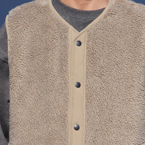 画像24: 【Lanificio Becagli（ベッカリー）】トスカーナボア スナップベスト【MADE IN JAPAN】『日本製』【送料無料】/ Upscape Audience