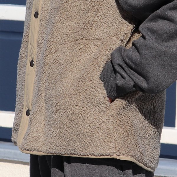 画像26: 【Lanificio Becagli（ベッカリー）】トスカーナボア スナップベスト【MADE IN JAPAN】『日本製』【送料無料】/ Upscape Audience