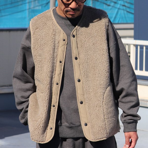 画像16: 【Lanificio Becagli（ベッカリー）】トスカーナボア スナップベスト【MADE IN JAPAN】『日本製』【送料無料】/ Upscape Audience