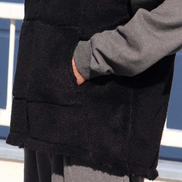 画像19: 【Lanificio Becagli（ベッカリー）】トスカーナボア キルティングミックス スタンドベスト【MADE IN JAPAN】『日本製』【送料無料】/ Upscape Audience