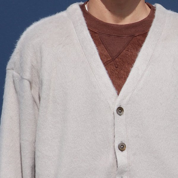 画像23: モヘアライク ウールシャギーニット カーディガン【MADE IN JAPAN】『日本製』/ Upscape Audience
