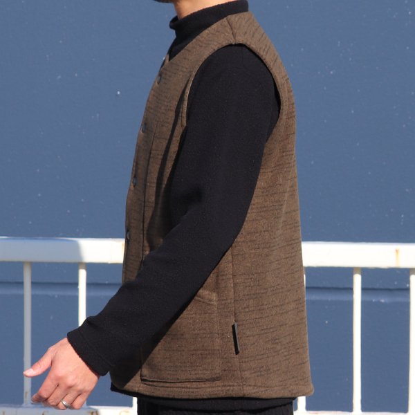 画像20: POLARTEC（ポーラテック）Thermal Pro セーターライク スナップベスト【MADE IN JAPAN】『日本製』【送料無料】/ Upscape Audience