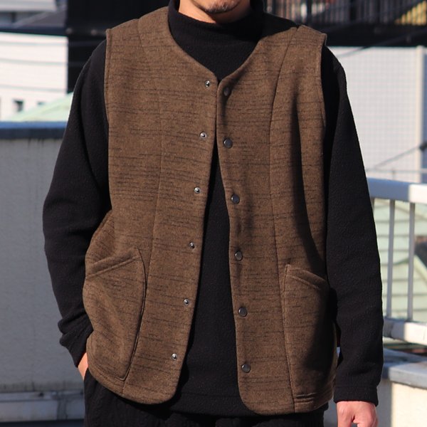 画像7: POLARTEC（ポーラテック）Thermal Pro セーターライク スナップベスト【MADE IN JAPAN】『日本製』【送料無料】/ Upscape Audience