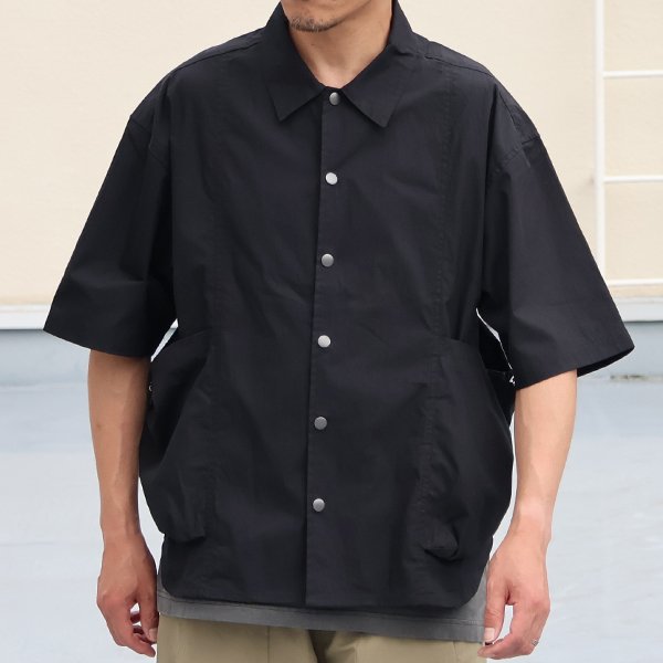 画像3: 綿ナイロンキャンバス サイドドローコード ビックポケット ハーフスリーブ ジャケット / Audience