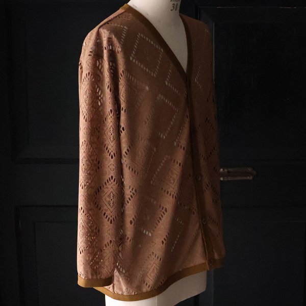 画像15: MILPA® （ミルパ）テック スカラレース Vネック カーディガン【MADE IN JAPAN】『日本製』/ Upscape Audience