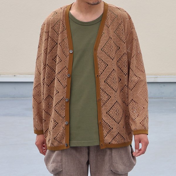 画像3: MILPA® （ミルパ）テック スカラレース Vネック カーディガン【MADE IN JAPAN】『日本製』/ Upscape Audience