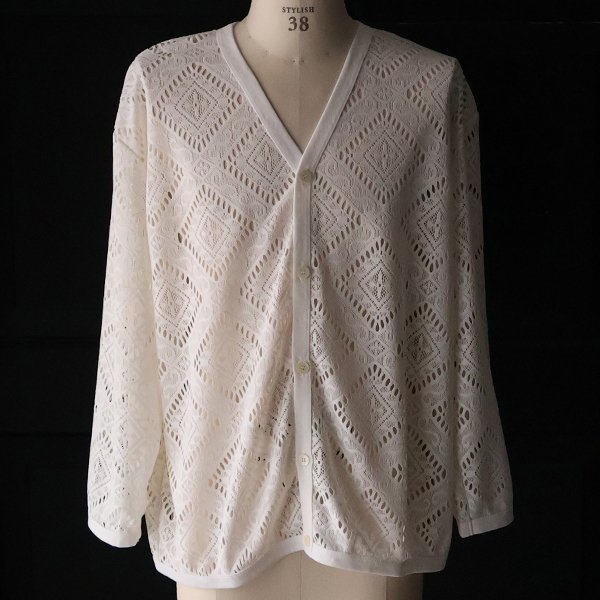 画像9: MILPA® （ミルパ）テック スカラレース Vネック カーディガン【MADE IN JAPAN】『日本製』/ Upscape Audience