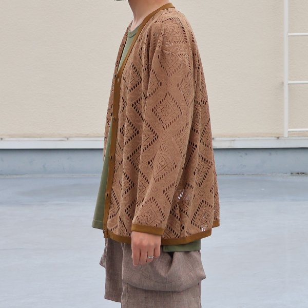 画像4: MILPA® （ミルパ）テック スカラレース Vネック カーディガン【MADE IN JAPAN】『日本製』/ Upscape Audience