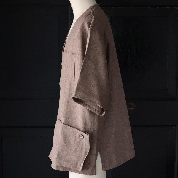 画像8: Naturemier™️(ナチュレミア)TECH リネンライク メランジクロス ハーフスリーブ ハンティングジャケット『MADE IN JAPAN』『日本製』【送料無料】Upscape Audience