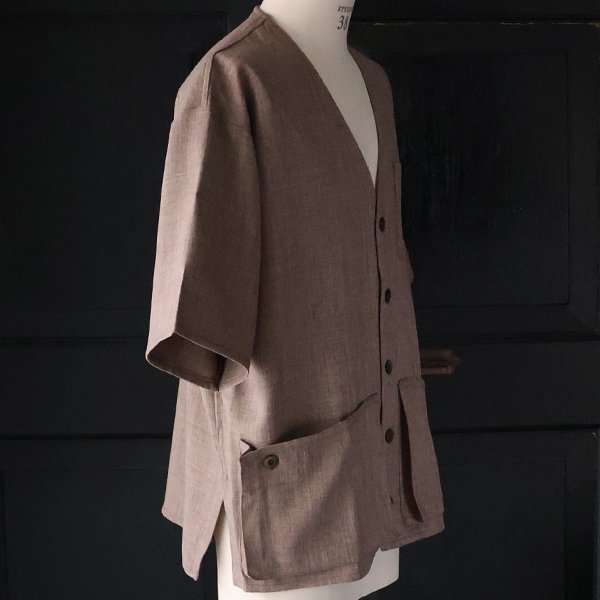 画像10: Naturemier™️(ナチュレミア)TECH リネンライク メランジクロス ハーフスリーブ ハンティングジャケット『MADE IN JAPAN』『日本製』【送料無料】Upscape Audience