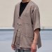 画像4: Naturemier™️（ナチュレミア）TECH リネンライク メランジクロス ハーフスリーブ ハンティングジャケット『MADE IN JAPAN』『日本製』【送料無料】Upscape Audience