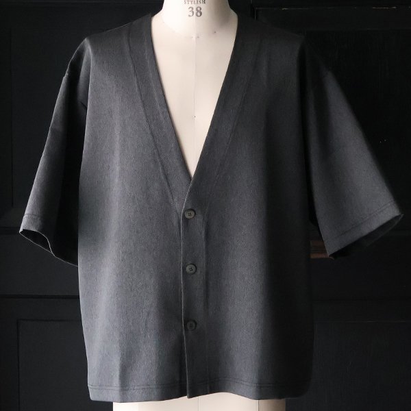 画像7: Naturemier™ (ナチュレミア) TECH リネンライク メランジツイル ハーフスリーブ 3釦 ノーカラージャケット【MADE IN JAPAN】『日本製』/ Upscape Audience