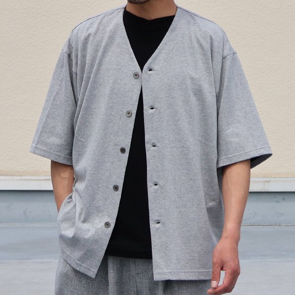 画像6: 「丹後」度詰天竺（6オンス）ハーフスリーブ ベースボール カーディガン【MADE IN JAPAN】『日本製』/ Upscape Audience