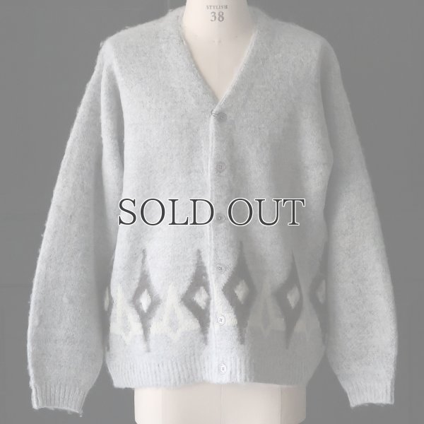 画像6: TOWNCRAFT タウンクラフト(tc24f011) / シャギー ヴィンテージパターン カーディガン