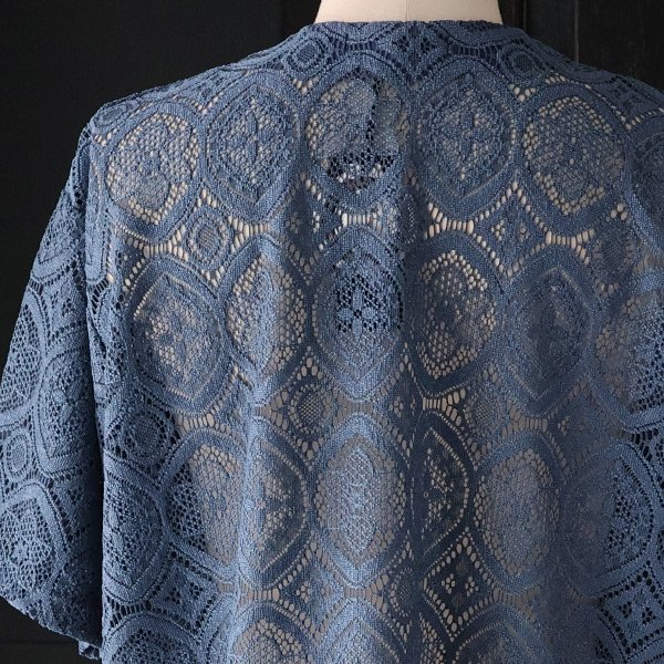 画像18: 「北陸」杢調ジャガードレース ハーフスリーブ ベース ボールカーディガン【MADE IN JAPAN】『日本製』/ Upscape Audience