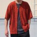 画像2: 「北陸」杢調ジャガードレース ハーフスリーブ ベース ボールカーディガン【MADE IN JAPAN】『日本製』/ Upscape Audience (2)