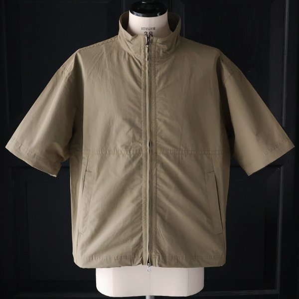 画像10: 綿ナイロンギャバ スタンドZIP ハーフスリーブ シャツジャケット / Audience
