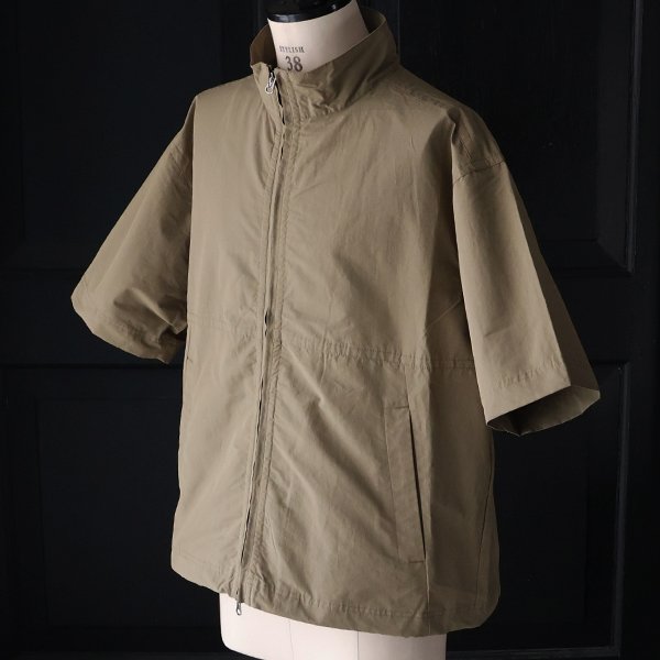 画像11: 綿ナイロンギャバ スタンドZIP ハーフスリーブ シャツジャケット / Audience