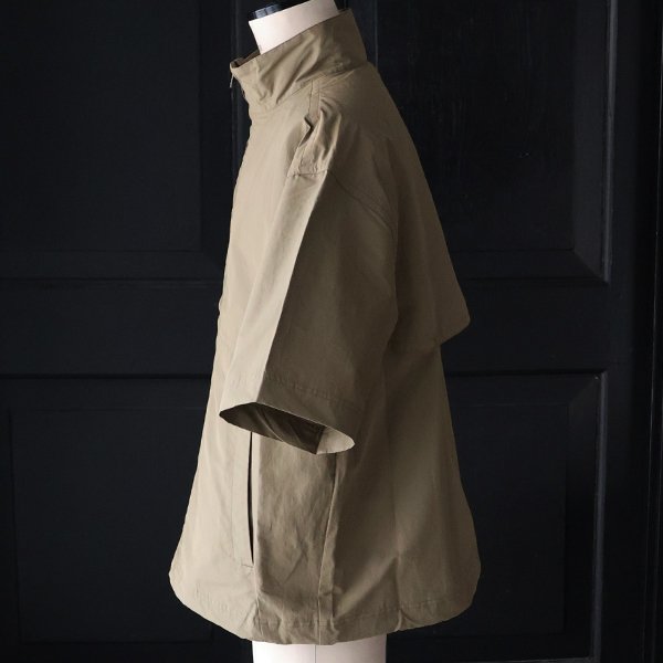 画像12: 綿ナイロンギャバ スタンドZIP ハーフスリーブ シャツジャケット / Audience