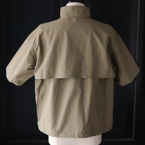 画像13: 綿ナイロンギャバ スタンドZIP ハーフスリーブ シャツジャケット / Audience