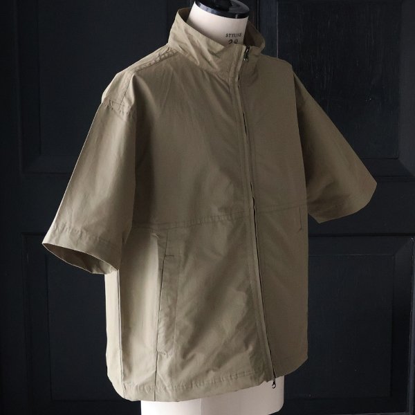 画像14: 綿ナイロンギャバ スタンドZIP ハーフスリーブ シャツジャケット / Audience