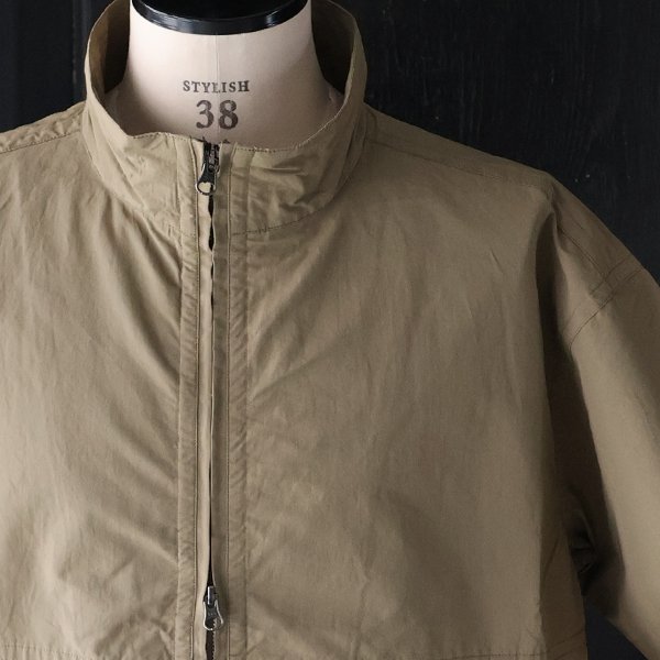 画像15: 綿ナイロンギャバ スタンドZIP ハーフスリーブ シャツジャケット / Audience