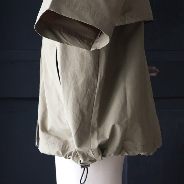 画像17: 綿ナイロンギャバ スタンドZIP ハーフスリーブ シャツジャケット / Audience