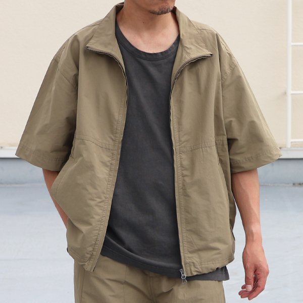 画像9: 綿ナイロンギャバ スタンドZIP ハーフスリーブ シャツジャケット / Audience