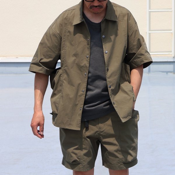 画像3: 綿ナイロンキャンバス サイドドローコード ビックポケット ハーフスリーブ ジャケット / Audience