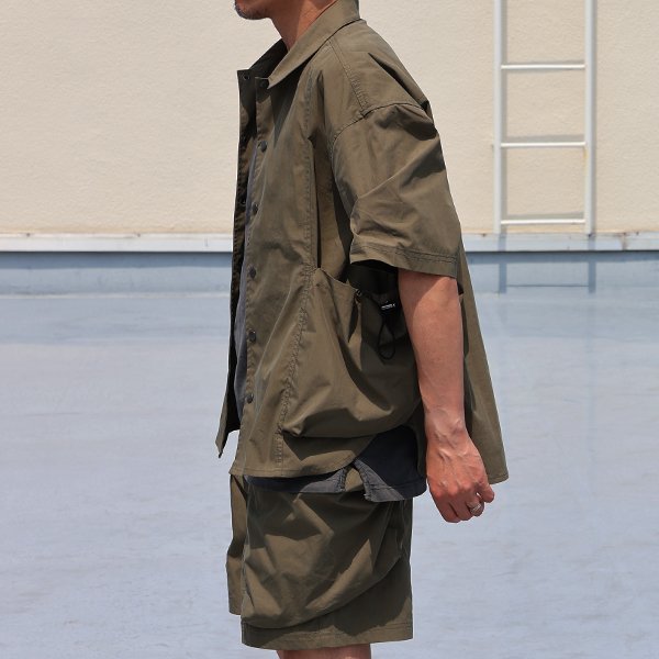 画像5: 綿ナイロンキャンバス サイドドローコード ビックポケット ハーフスリーブ ジャケット / Audience