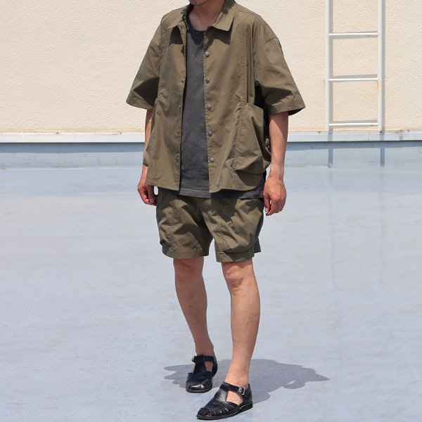 画像8: 綿ナイロンキャンバス サイドドローコード ビックポケット ハーフスリーブ ジャケット / Audience