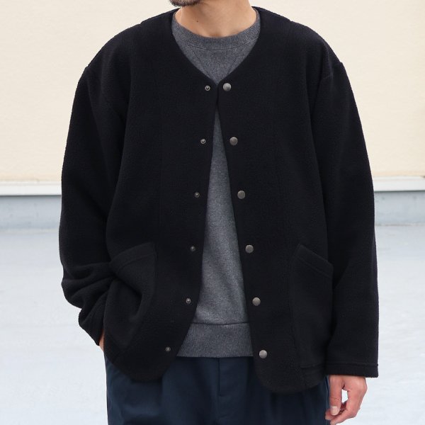 画像3: POLARTEC（ポーラテック）Thermal Proボア ノーカラー スナップ ジャケット【MADE IN JAPAN】『日本製』【送料無料】/ Upscape Audience