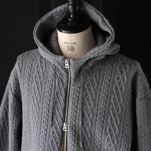 画像21: 「尾州」コットンキルト スタンドフード ZIPパーカー【MADE IN JAPAN】『日本製』【送料無料】 / Upscape Audience