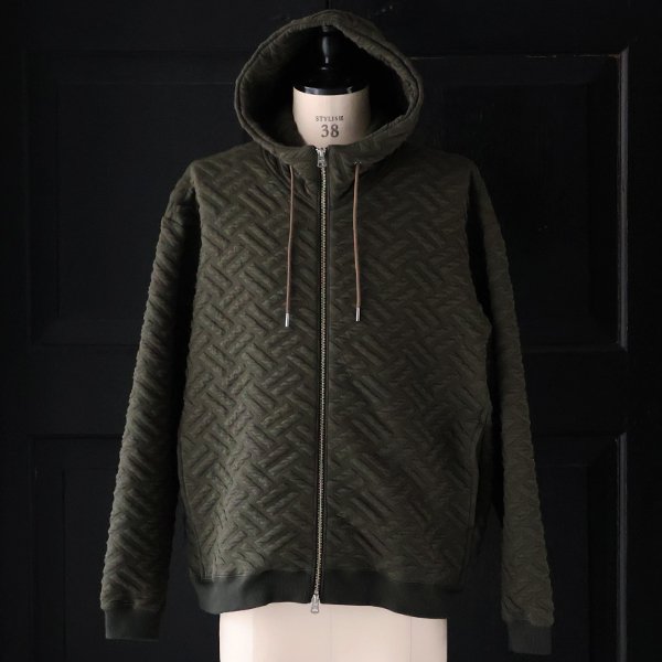 画像6: 「尾州」コットンキルト スタンドフード ZIPパーカー【MADE IN JAPAN】『日本製』【送料無料】 / Upscape Audience