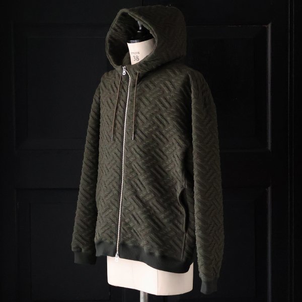 画像7: 「尾州」コットンキルト スタンドフード ZIPパーカー【MADE IN JAPAN】『日本製』【送料無料】 / Upscape Audience