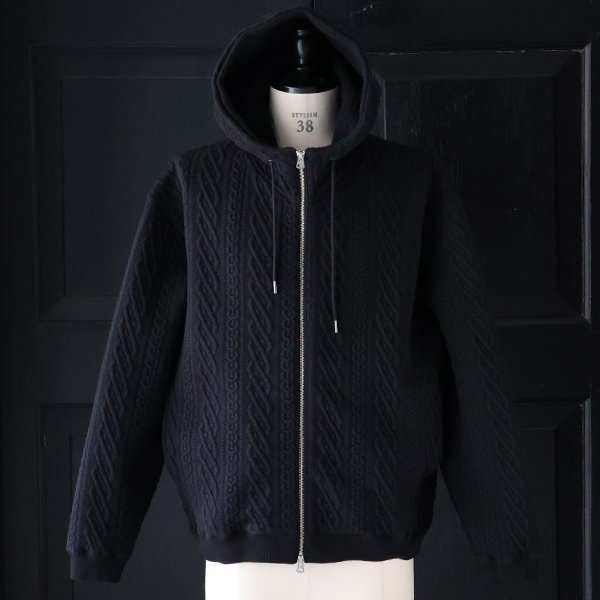 画像8: 「尾州」コットンキルト スタンドフード ZIPパーカー【MADE IN JAPAN】『日本製』【送料無料】 / Upscape Audience